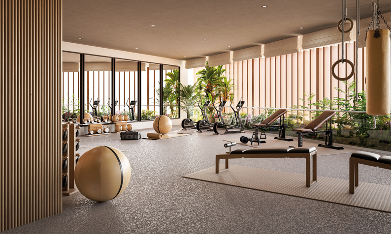 Gimnasio y zona fitness